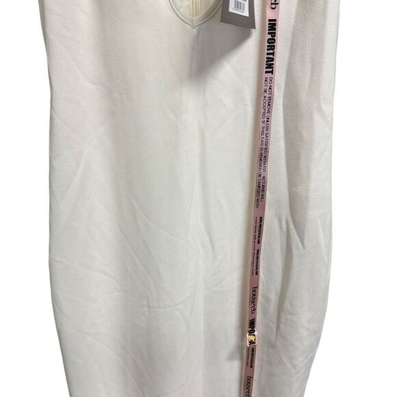 New House of CB Eleanora Ivory Plunge Maxi Dress L - Picture 3 of 11